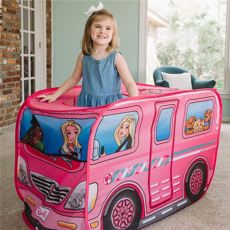 Sunny Days - Barbie Dream Camper Pop Up Play Tent Pink Image 9