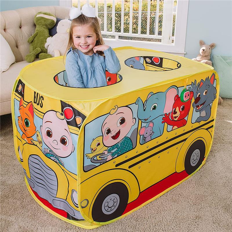 Sunny Days - Cocomelon Musical Yellow School Bus Pop Up Tent Image 9