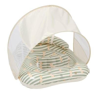 Sunnylife - Interactive Baby Float Duck Sage Stripe  Image 1