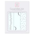 Swaddle Designs - 3Pk Bubbly Soft Blue, Marquisette Swaddles Image 1