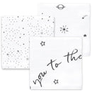 Swaddle Designs - 3Pk Muslin Swaddle Blankets, Love You To The Moon Image 4