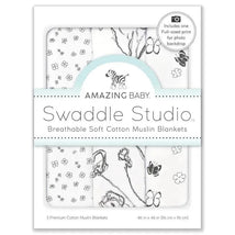 Swaddle Designs - 3Pk Muslin Swaddle Blankets, Loved Floral Image 1