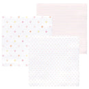 Swaddle Designs - 3Pk Muslin Swaddle Blankets, Pink Party Image 3