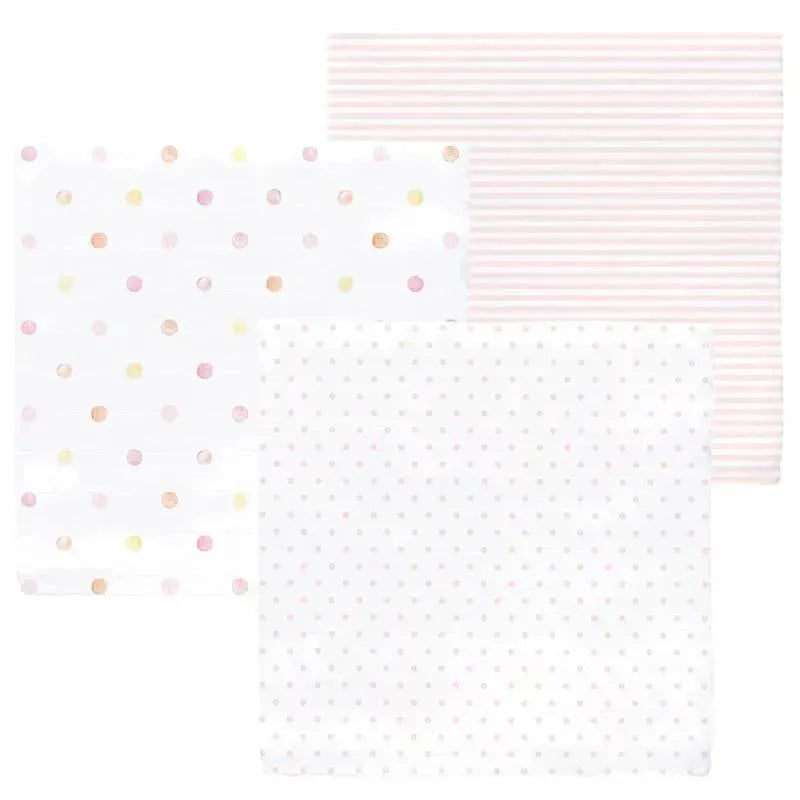 Swaddle Designs - 3Pk Muslin Swaddle Blankets, Pink Party Image 3