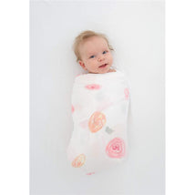 Swaddle Designs - 3Pk Muslin Swaddle Blankets, Watercolor Roses Image 2