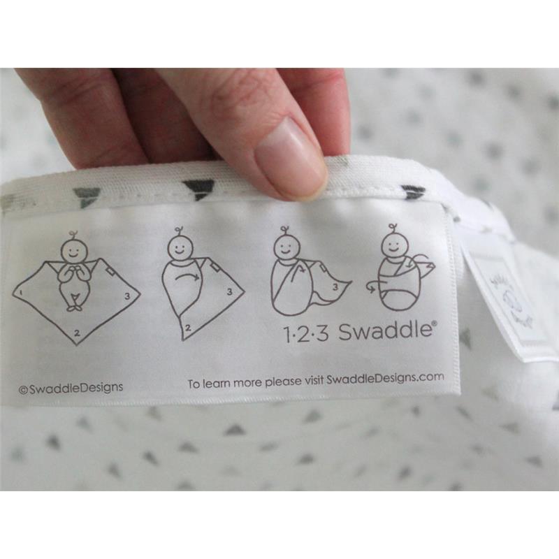 Swaddle Designs - Black & White Cupcakes Marquisette Swaddle Blanket Image 3