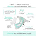 Swaddle Designs Honest Cotton Muslin Hybrid Reusable Cloth Diaper Cover, Desert Besties Image 5