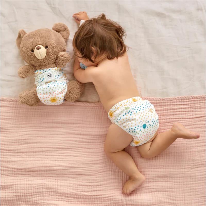 Swaddle Designs Honest Cotton Muslin Hybrid Reusable Cloth Diaper Cover, Spotted Image 7
