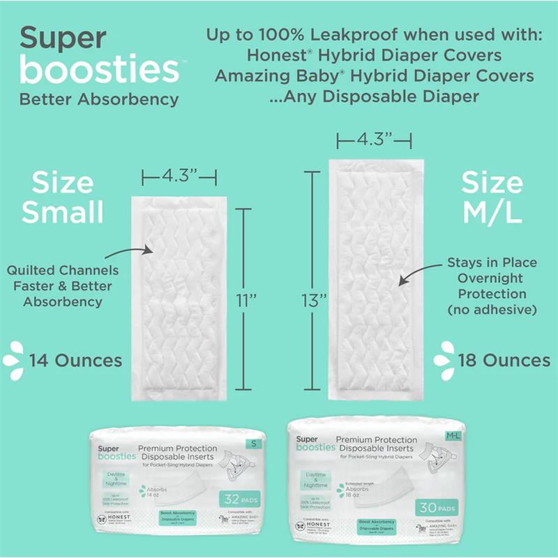 Swaddle Designs Pack of 30 Boosties Disposable Inserts, M/L  Image 5