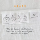 Swaddle Designs - Sterling Stars Muslin Swaddle Blanket, Premium Cotton Image 3