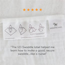 Swaddle Designs - Sterling Stars Muslin Swaddle Blanket, Premium Cotton Image 3