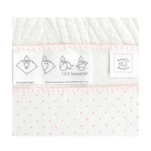 Swaddle Designs - Ultimate Swaddle Blanket, Pastel Pink & Sterling Dots Image 2