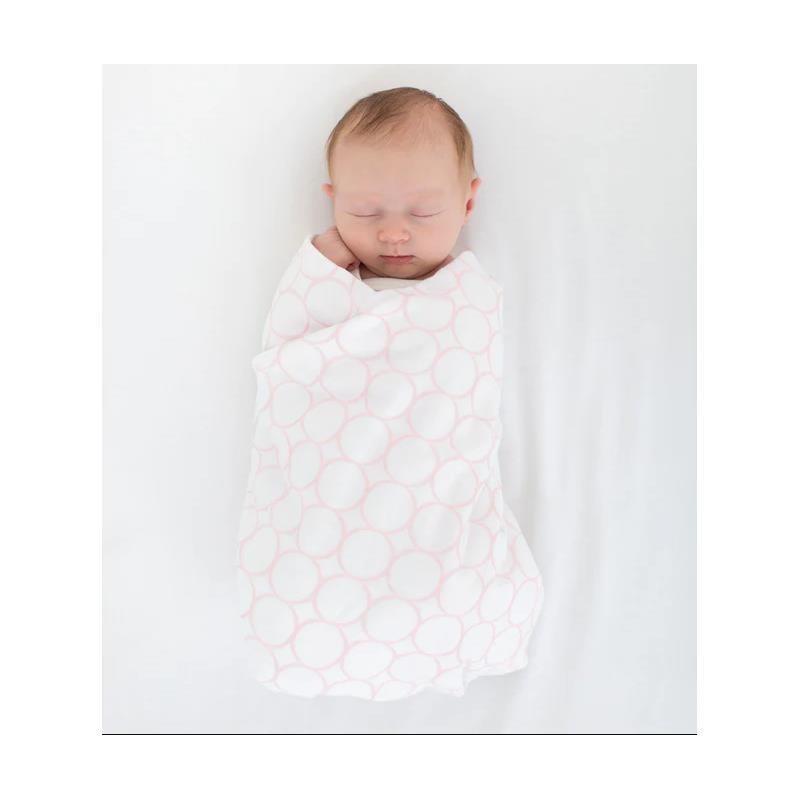 Swaddle Designs - Ultimate Swaddle Blanket, Pastel Pink & Sterling Dots Image 3