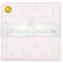 Swaddle Designs - Ultimate Swaddle Blanket, Sterling Deco Elephants, Pink Image 1