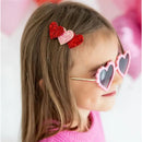 Sweet Wink - Pink And Red Glitter Hearts Clip Image 1