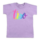 Sweet Wink - Two Bright Rainbow Short Sleeve Shirt, 2T Image 1