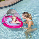 Swimways Baby Spring Float With Canopy Upf 50 In Pink | Baby Pool Float Image 2