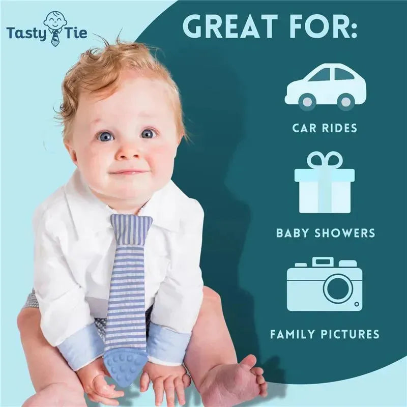 Tasty Tie - Teething Bib Tie, Gator Image 4