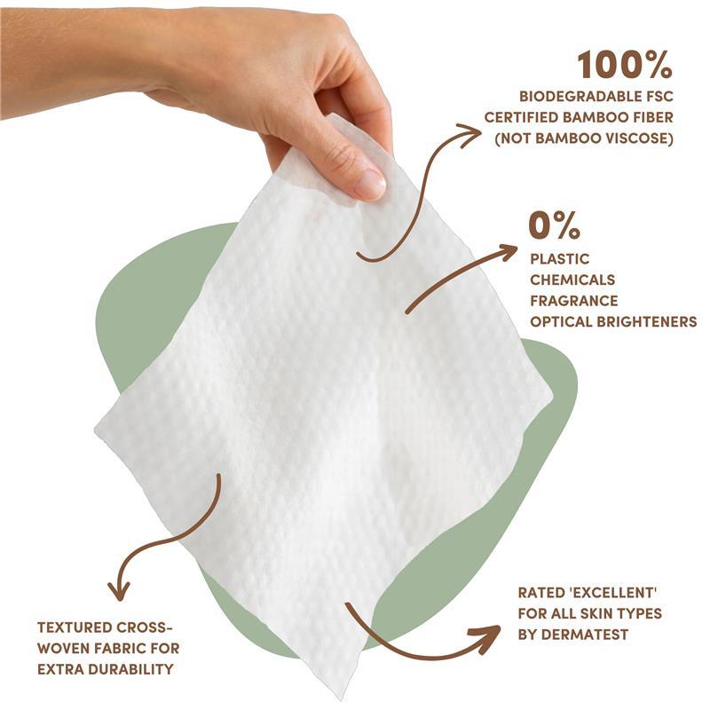 Terra - 48Ct Dry Wipes 100% Bamboo Image 3