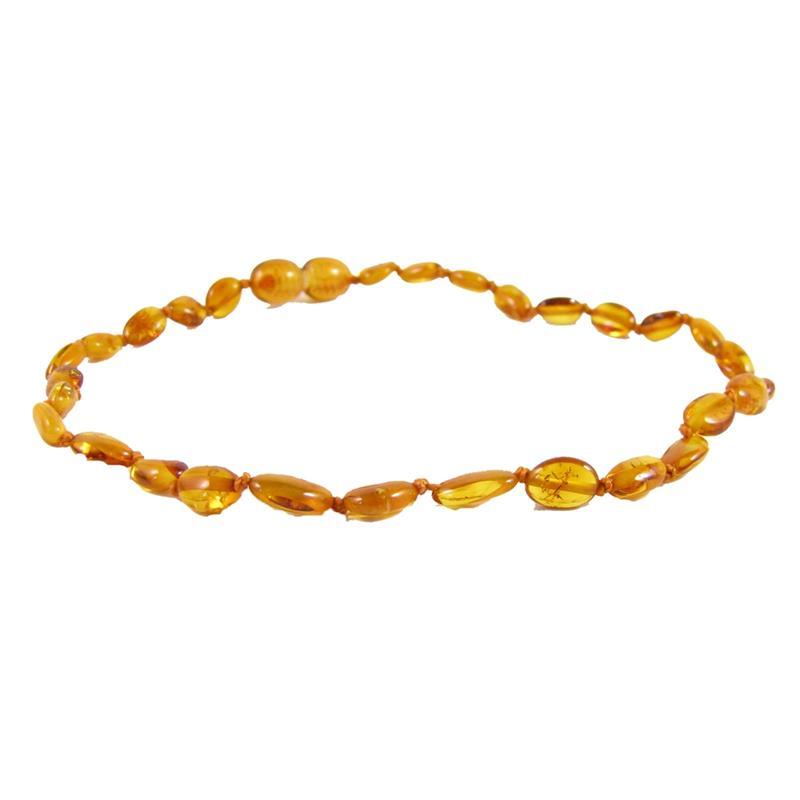 The Amber Monkey - Polished Baltic Amber 12-13 inch Necklace, Honey Bean POP Image 1