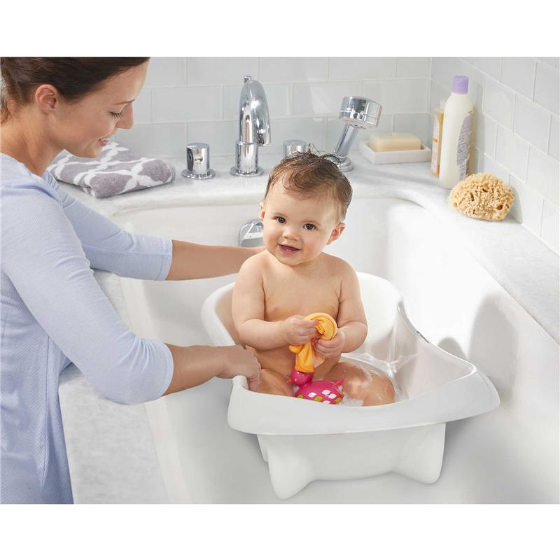 The First Years 4-in-1 Warming Comfort Tub - Teal/White Image 6