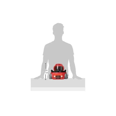 The First Years Training Wheels Racer Potty in red, shown with height reference of 11 inches, ideal for toddler potty training.
