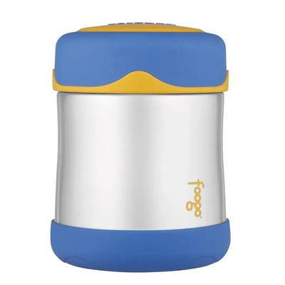 Thermos 10 oz Leak-Proof Stainless Steel Food Jar, Yellow/ Blue Image 1