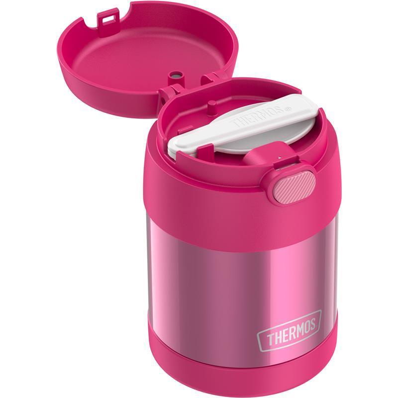Thermos - 10 Oz. Stainless Steel Nonlicensed Funtainer Food, Pink With Spoon Image 5