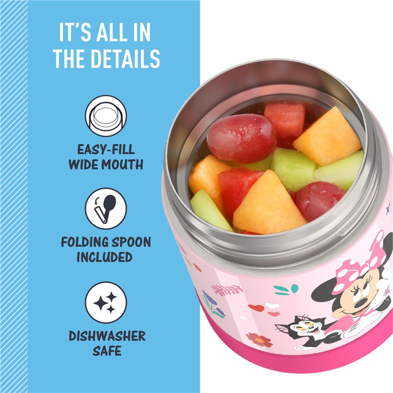 Thermos FUNtainer Stainless Steel Food Jar 10 oz - Minnie Image 4