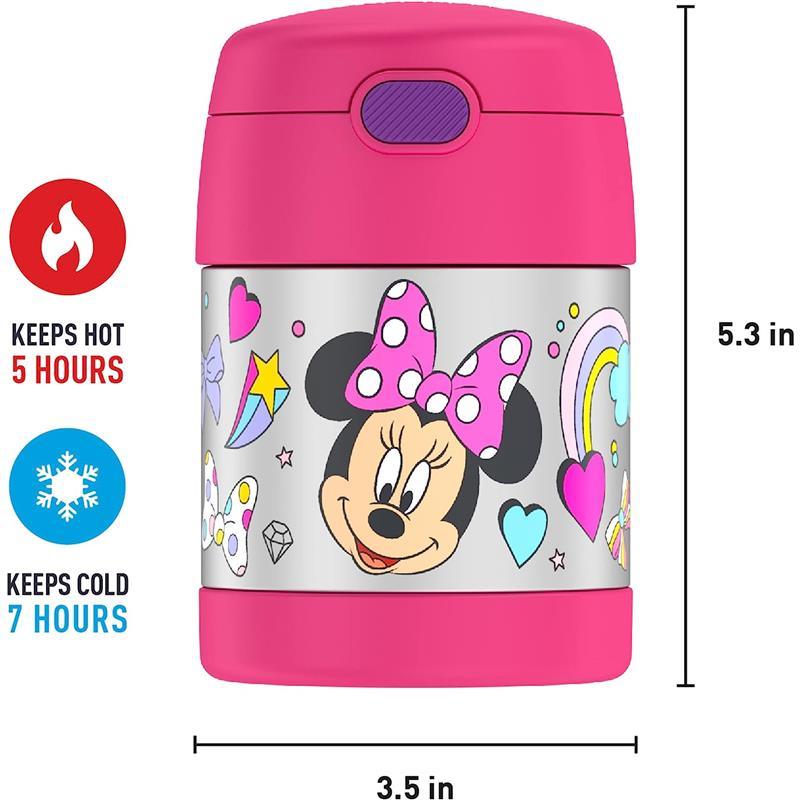 THERMOS - 10Oz Stainless Steel Insulated Food Jar with Spoon, Preschool Minnie Image 5