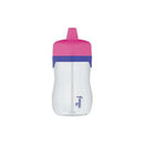 Thermos 11Oz Sippy Cup Crystal Clear With Pink and Purple Accents Image 1