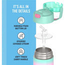 Thermos 12 Oz Stainless Steel Non-Licensed Funtainer Water Bottle Mint Ombre Image 5
