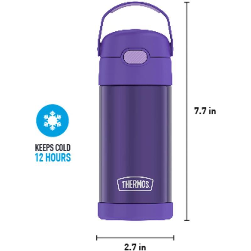 Thermos - 12 Oz. Stainless Steel Non-Licensed Funtainer® Bottle, Purple Image 6