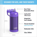 Thermos FUNtainer Stainless Steel Water Bottle 12 oz - Purple Image 2