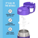 Thermos FUNtainer Stainless Steel Water Bottle 12 oz - Purple Image 4
