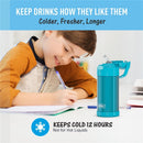 Thermos FUNtainer Stainless Steel Water Bottle 12 oz - Teal Image 5