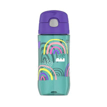 Thermos - 16 Oz Plastic Funtainer® Hydration Bottle With Spout Lid Assortment, Rainbows Image 1