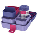 Thermos Food Storage System, Lunch Box, Kids Bento Box, 8pc Purple Image 4