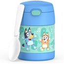 Thermos FUNtainer 10Oz. Funtainer Food Jar With Plastic Folding Spoon Bluey Image 1