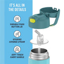 Thermos FUNtainer Stainless Steel Water Bottle 12 oz - Blue & Green Image 4