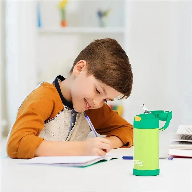 Thermos Funtainer Bottle 12 Oz, Lime/Orange Image 7