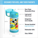 Thermos FUNtainer Stainless Steel Water Bottle 12 oz - Mickey Mouse Clubhouse Image 2