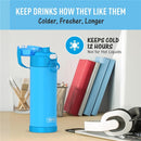 Thermos FUNtainer Stainless Steel Water Bottle 16 oz - Electric Blue Image 4