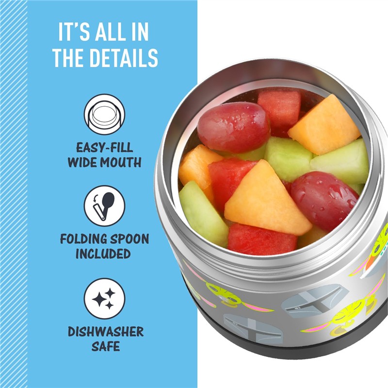 Thermos FUNtainer Stainless Steel Food Jar 10 oz - Star Wars The Mandalorian Image 4