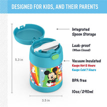 Thermos FUNtainer Stainless Steel Food Jar 10 oz - Mickey Mouse Image 2