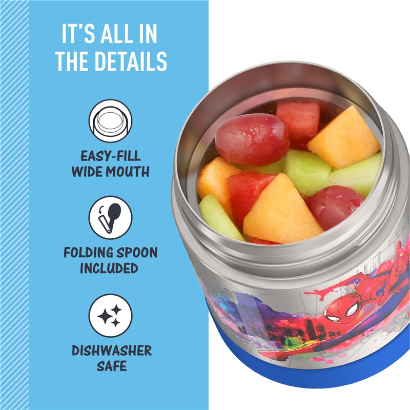 Thermos FUNtainer Stainless Steel Food Jar 10 oz - Spider-Man Image 5