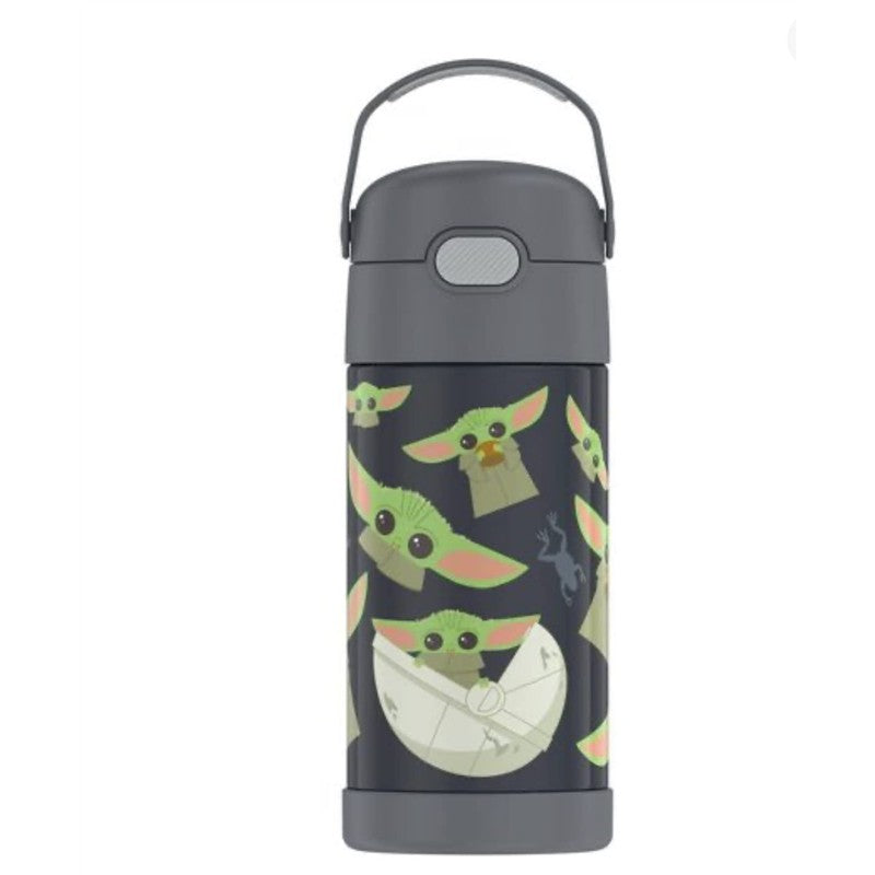 Thermos - Stainless Steel Insulated 12 Oz Straw Bottle, Mandalorian Image 4
