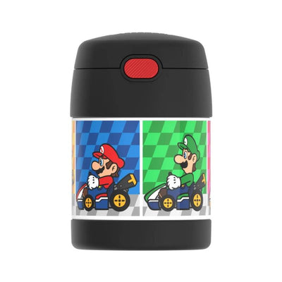 THERMOS - Stainless Steel Vacuum Insulated Food Jar with Spoon, 10 Oz, Mario Kart Image 1