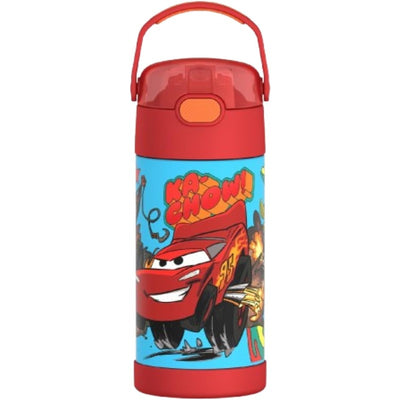 Thermos FUNtainer Stainless Steel Water Bottle 12 oz - Cars Image 1