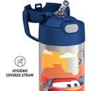 THERMOS - Vacuum Insulated Stainless Steel 12oz Straw Bottle, Cars Image 7